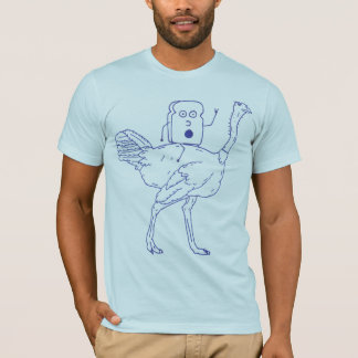 T-shirt Pain grillé montant une autruche