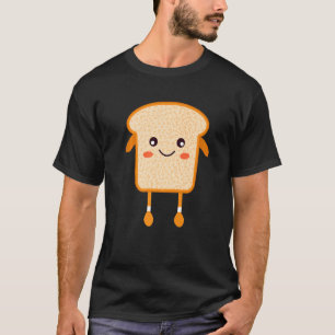T-shirt Pain grillé Pain coupé Petit-déjeuner Alimentation