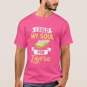 T-shirt Pain Injera Recette Éthiopienne de Pain Plat