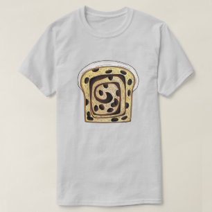 T-shirt Pain Raisin de cannelle Pain Pain Pain Pâte