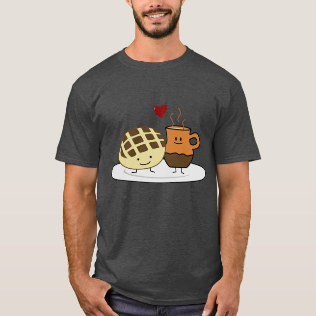 T-shirt Pain sucré Chocolat chaud Pan confiture mexicaine  (Devant)