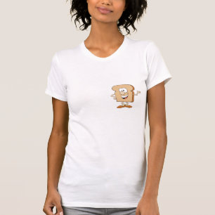 T-shirt pain toast dessiné heureux idiot