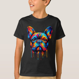 T-shirt Paint Drip French Bulldog
