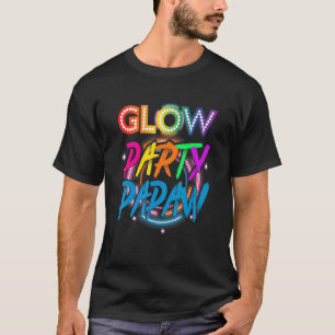 T-shirt Paint Paint Paint Glow Party Effet Glow Part