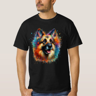 T-shirt Paint Splatter berger allemand