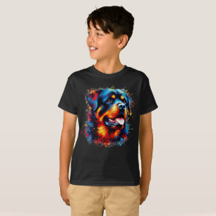 T-shirt Paint Splatter Rottweiler