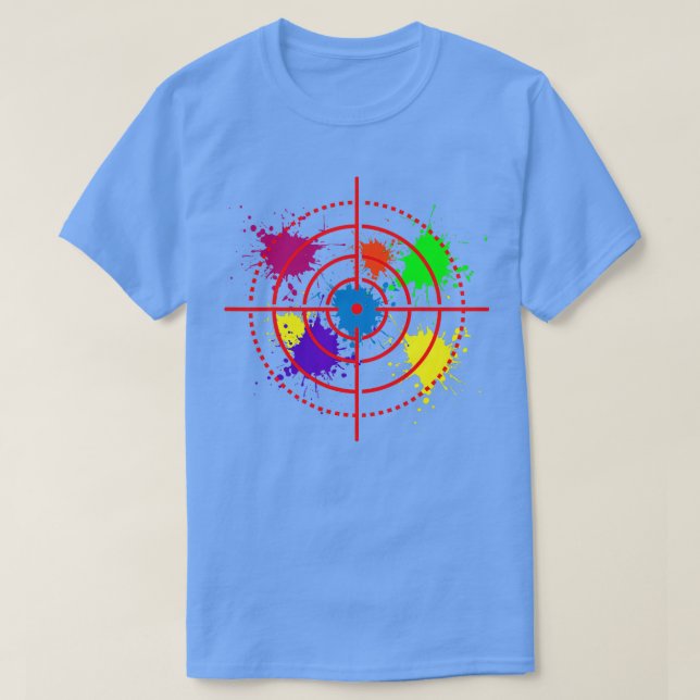 T-shirt Paintball Cible Tir Sport Paintballer Air Gu (Design devant)
