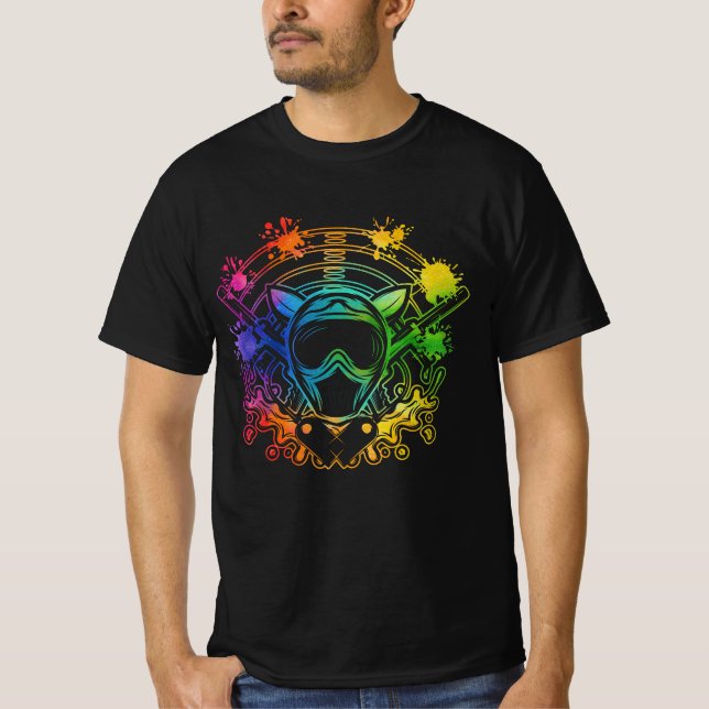 T-shirt Paintball Lecteur Paint Tir Paintballer Air Gu (Devant)