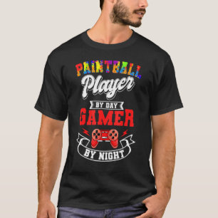 T-shirt Paintball Paintballer Video Gamer Tir Équipe Sp