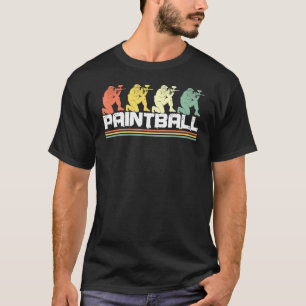 T-shirt Paintball Vintage Retro Air Guns Tir Jeu