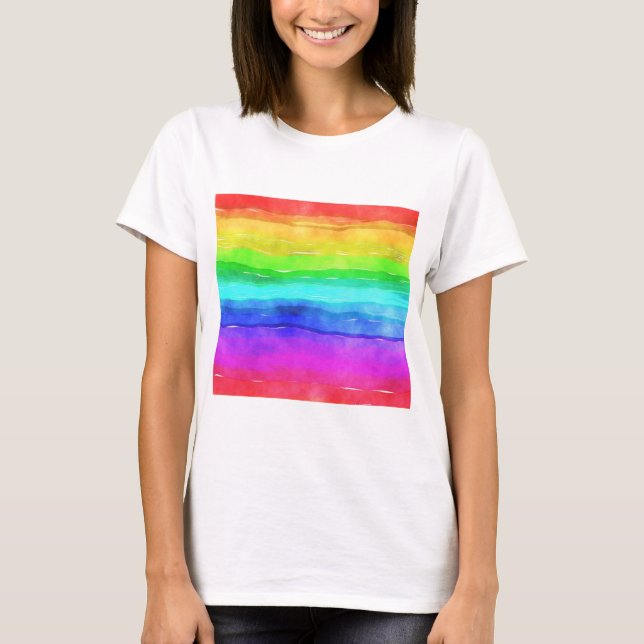 T-shirt Painted Rainbow (Devant)