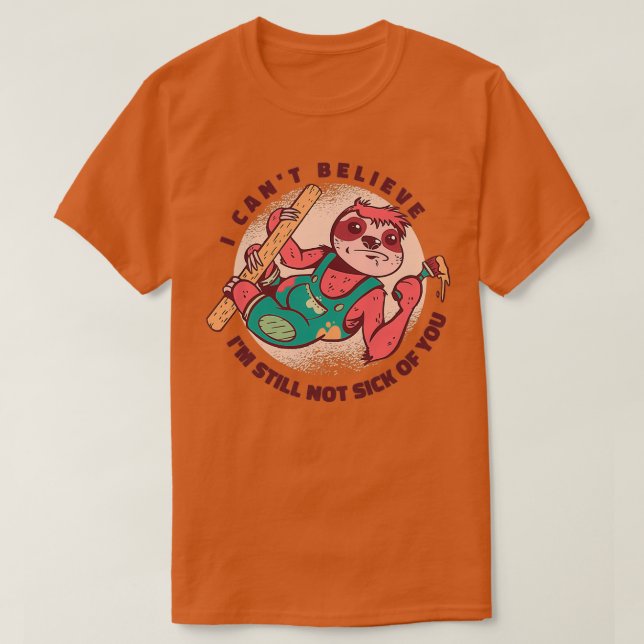 T-shirt Painting Sloth Funny Animal Nap Sloth (Design devant)