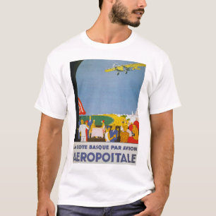 T-shirt Pair Basque Avion de Cote de La