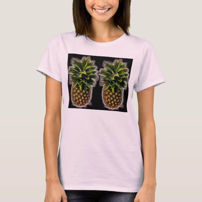 T-shirt Paire d'ananas Perky (Devant)