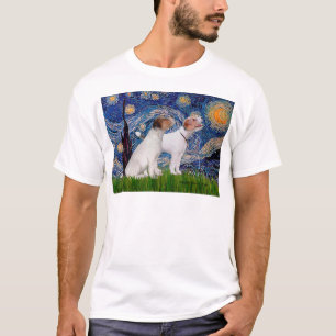 T-shirt Paire de Jack Russell 4 - Nuit étoilée