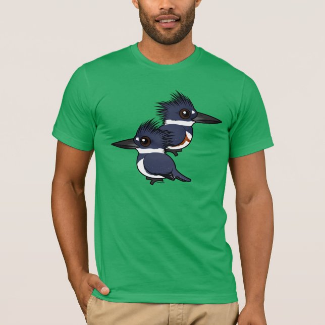 T-shirt Paires de martin-pêcheur ceinturé (Devant)