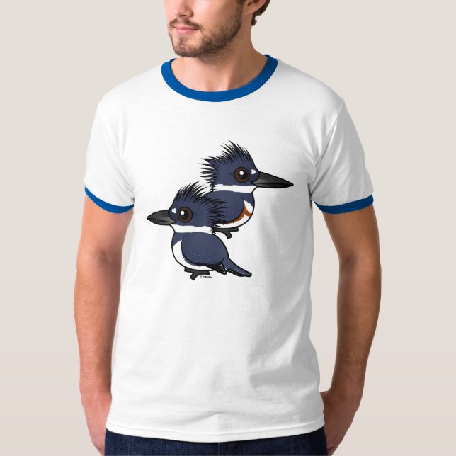 T-shirt Paires de martin-pêcheur ceinturé (Devant)