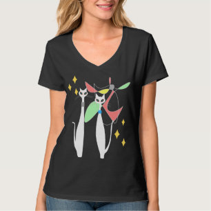 T-shirt Paires mobiles et fraîches de rétro MCM atomique