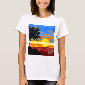 T-shirt paisagem tropical