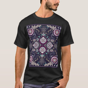 T-shirt Paisley floral, design de poche carré.