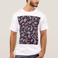 Paisley indien traditionnel, motif de marine.
