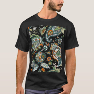 T-shirt Paisley oriental : motif traditionnel turc.