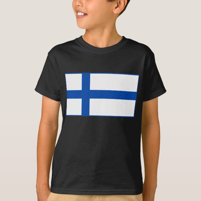 T-shirt Paita de lippu de Suomen - le drapeau de la (Devant)