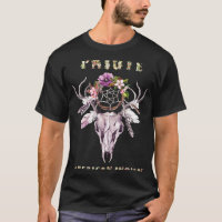Paiute American Indian Tribe BOHO Floral Skull Ret