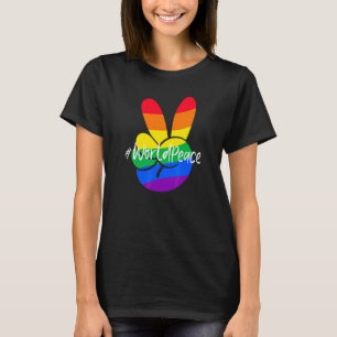 T-shirt Paix 2022 Paix mondiale Unité internationale Amour