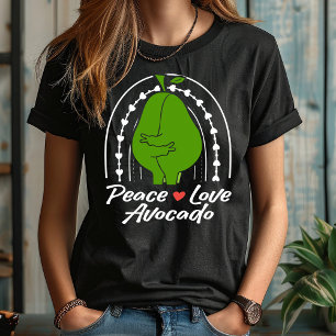 T-shirt Paix Amour Avocat Drôle Rétro Amoureux d'Avocat