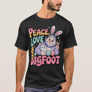 T-shirt Paix Amour Bigfoot Pâques