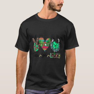 T-shirt Paix Amour Chanceux St. Patrick Fers à Cheval West
