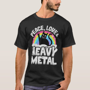 T-shirt Paix Amour & Chat Métal Kids Groupe Punk Métal