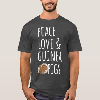 T-shirt Paix Amour & Cochons d'Inde Premium