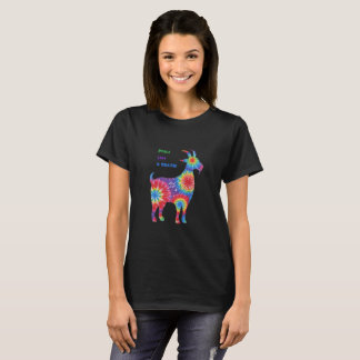 T-shirt Paix, amour et chemise de chèvres