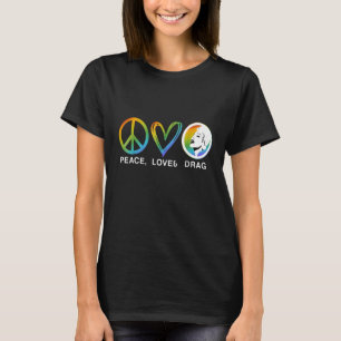 T-shirt Paix Amour Et Drague La Drague N'Est Pas Un Crime