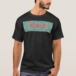 T-shirt Paix, Amour et Impression Africaine