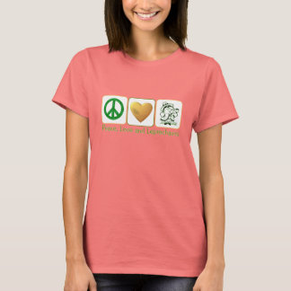 T-shirt Paix, Amour et Leprechauns