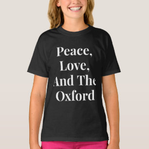 T-shirt Paix amour et Oxford 