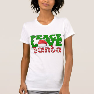 T-shirt Paix, amour et Père Noël