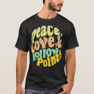 T-shirt Paix Amour Et Points Creux 