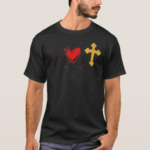 T-shirt Paix Amour Jésus Christ Religieux Chrétien