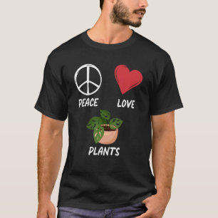 T-shirt Paix Amour Plante Paix Paix Pacifique Plante maîtr
