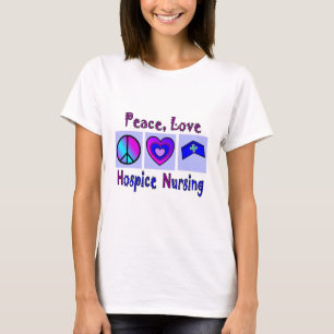T-shirt Paix, amour, soins d'hospice