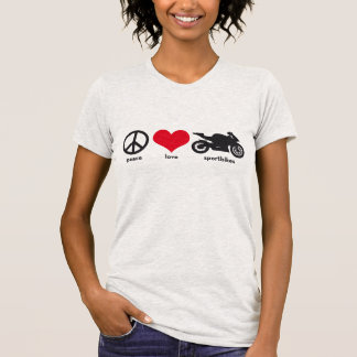 T-shirt Paix • Amour • Sportbikes