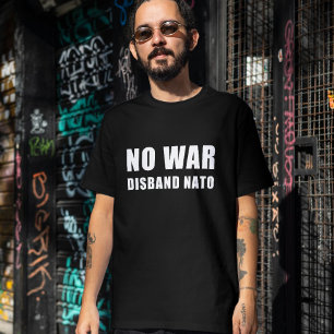 T-shirt Paix anti-guerre Russie Ukraine dissoudre l'OTAN