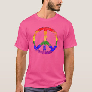 T-shirt Paix Arc-en-ciel déprimée