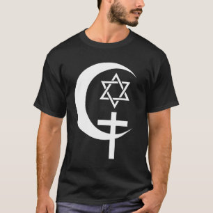 T-SHIRT PAIX CHRÉTIENNE MUSULMANE DE L'EGYPTE DE JUIF