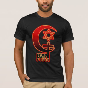 T-SHIRT PAIX CHRÉTIENNE MUSULMANE DE L'EGYPTE DE JUIF