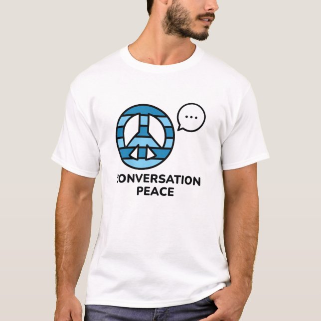 T-shirt Paix de la conversation (Devant)